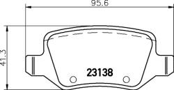 MINTEX Fékbetét készlet MINTEX MDB3244 for MERCEDES-BENZ (MDB3244)