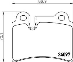 MINTEX Fékbetét készlet MINTEX MDB2740 for SEAT, SKODA, VW, AUDI (MDB2740)