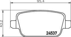 MINTEX Fékbetét készlet MINTEX MDB2887 for FORD, LAND ROVER, VOLVO, PROTON (MDB2887)