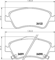 MINTEX Fékbetét készlet MINTEX MDB2923 for TOYOTA (MDB2923)