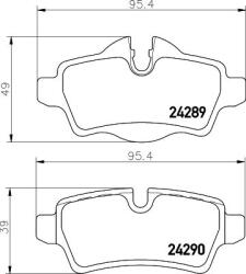 MINTEX Fékbetét készlet MINTEX MDB2930 for MINI, BMW (MDB2930)