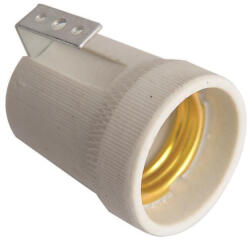Eurolamp E27-es porcelán foglalat 220-240V, Eurolamp, 898719 (898719)