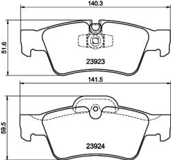 MINTEX Fékbetét készlet MINTEX MDB2726 for MERCEDES-BENZ (MDB2726)