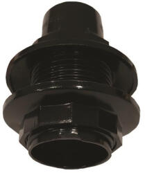 EUROLAMP E14-es fekete műanyag csillár foglalat 220-240V, Eurolamp, 747249 (747249)