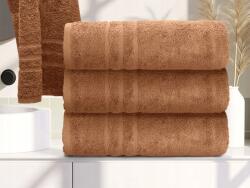  Comfort Maxi fürdőlepedő 100x200 cm barna, 100% pamut (TEXTILOMANIE)
