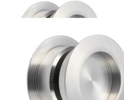 KWS tolóajtókagyló pár 5251 kerek ajtóvast. 38-42 mm alu ezüst eloxált (SCH-102284204)
