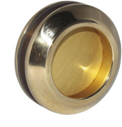 KWS tolóajtókagyló pár 5250 kerek üvegvastagság 8 - 13 mm sárgaréz fényes (SCH-102233154)
