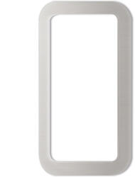 KWS kagylófogantyú szögletes 120x65mm öntapadós alumínium ezüst eloxált (SCH-102232979)