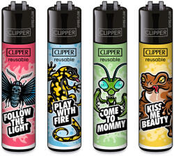 Clipper Animal Slogan öngyújtók teljes készlete