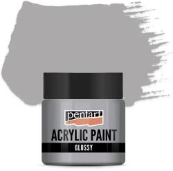 Pentart fényes akrilfesték, 50 ml - szürke