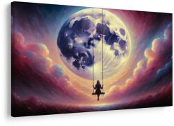 Dovido Tablou fată pe leagăn sub lună - 150x100 - dovido - 705,74 RON