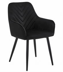 FDY Scaun Bucatarie/Dining Nigmo Catifea Negru