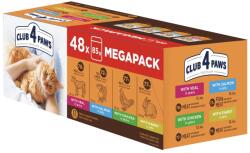 Club 4 Paws Premium Club 4 Paws Felnőtt Macskaeledel Többféle Íz Multipack 48x85g