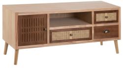OpenHomeSelection Comoda TV Sasha din lemn de pin si ratan 120 X 40 X 52 CM (603480)