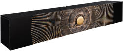 Invicta Comoda TV GOLDEN SUNSET din lemn de mango negru, 160 cm (44250)