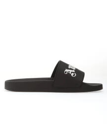 Palm Angels Șlapi Big Logo PMIC018S26MAT003 1001-black white (PMIC018S26MAT003 1001)