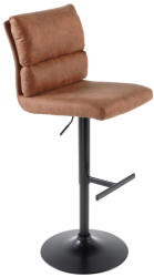 Invicta interior Set doua scaune de bar COMFORT 64-85 cm microfibra maro antic (43651)