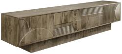 Invicta Comoda TV ART DECO 200 cm 3D din lemn de mango, gri (46804)