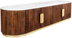 Invicta Comoda TV GATSBY din lemn de mango si blat din marmura, 170 cm (45828)