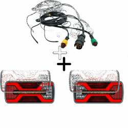 Fristom Pachet iluminare remorca L2428 , triple + cablaj 3, 5 m, 7Pini (L2428 + IIIA-035-020)