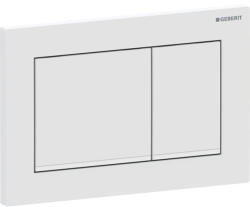Geberit Clapeta actionare dubla rezervor wc alb mat cu banda de design de culoare alb lucios, Geberit Omega20 (115.080.01.1)
