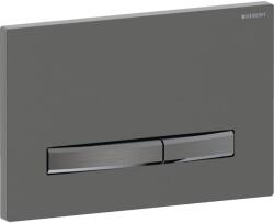 Geberit Clapeta actionare dubla rezervor wc, placa de fixare placa de acoperire tasta crom negru, Geberit Sigma50 (115.671.QD.2)