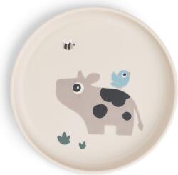 Done by deer Farfurie Foodie Tiny Farm bej (1756899) Set pentru masa bebelusi