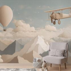 Dovido Tapéta repülő és ballon a hegyek felett - 294x198