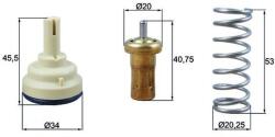 MAHLE Termostat, lichid racire MAHLE TX 209 80D (TX 209 80D)