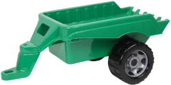 Lena Remorca Jucarie Lena ZL-02124, Verde, din Plastic, cu Antrenament Abilitati Motorii, 48 cm lungime (ZL-02124) Trenulet