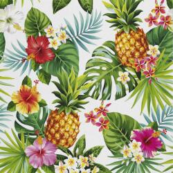 Heko Panels Textil anyag, Ananász virágok, Poliészter 100%, 210g/pm, Méret: 100cm x 155cm (DX136)