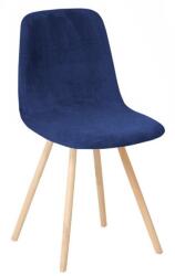 HomeDesign Székhuzat, Bútorhuzat, Bársony, Sötétkék, Elasztikus, Mosógépben mosható, Szennyeződésálló, 48 cm átmérő (21EB)