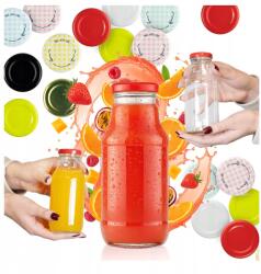 Bimberek 10 darabos KUBUS palack szett, Bimberek, 330ml, Űrtartalom 330ml, Magasság 15, 4cm, Átlátszó (ZES000607)