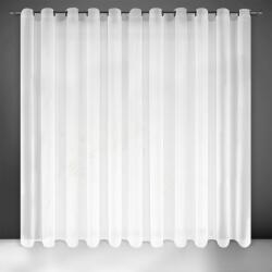 Eurofirany Sakali mikrohálós fényáteresztő függöny fényes mohér szálakkal Fehér 350x250 cm (364475)