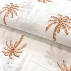  Pamutvászon VOILE EMBROIDERY Palm naturals