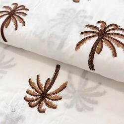  Pamutvászon VOILE EMBROIDERY Palm brown