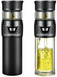  CYBERDUST Duplafalú Rozsdamentes Acél Teainfúzer Termosz