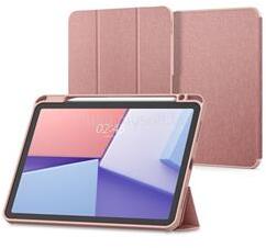 Spigen IPAD Air 11 (2026) / Air 11 (2025) / Air 11 (2024) URBAN FIT tok álló FLIP, textil minta, ROZÉARANY (ACS07756) (ACS07756)
