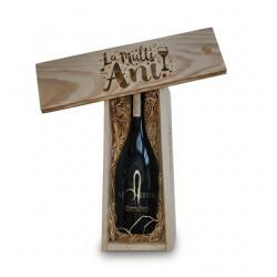 Apogeum Pachet Cadou Cutie Lemn Personalizata Vin Rosu Apogeum Feteasca Neagra 13.5%, 0.75l