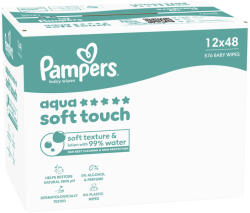 Pampers Aqua Soft Touch törlőkendő 12x48 db - 576 db
