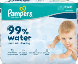 Pampers 99% Water törlőkendő 3x60 db - 180 db
