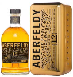 Aberfeldy 12 éves Scotch Whisky Goldbar 0, 7l 40% DRS fém DD
