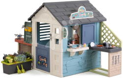 Smoby Căsuță Magazin cu ghiveci la intrare Sweety Corner Playhouse Smoby cu alimente și dulciuri, cu filtru UV, de la 24 luni (SM810309-L) Casuta pentru copii