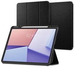 Spigen IPAD Air 13 (2026) / Air 13 (2025) / Air 13 (2024) URBAN FIT tok álló FLIP, textil minta, FEKETE (ACS07671) (ACS07671)