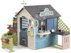 Smoby Căsuță Magazin de bucătărie Sweety Corner Playhouse Smoby cu produse alimentare și dulciuri, cu filtru UV, de la 24 luni (SM810309-F) Casuta pentru copii