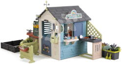 Smoby Căsuță cu magazin și nisipar Sweety Corner Playhouse Smoby cu alimente și dulciuri, cu filtru UV, de la 24 luni (SM810309-D) Casuta pentru copii