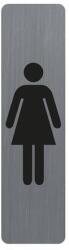 EXACOMPTA Információs tábla, öntapadó, 4, 4x16, 5 cm, alumíniumhatású, EXACOMPTA, "Női (EX67168E) - primatinta