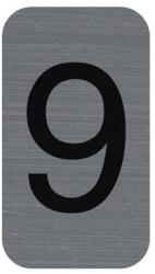 EXACOMPTA Információs tábla, öntapadó, 2, 5x4, 4 cm, alumíniumhatású, EXACOMPTA, 9-es (EX67189E) - primatinta