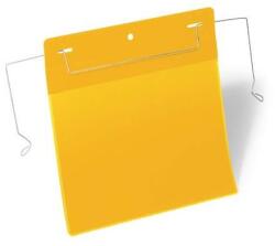 DURABLE Logisztikai zseb, A5, fekvő, DURABLE, dróttal, sárga (DB175204) - primatinta