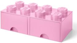 LEGO® Cutie depozitare 40061738 LEGO 2x4 cu sertare, roz L40061738 (40061738)